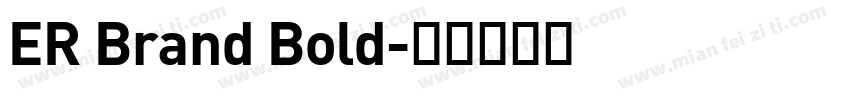 ER Brand Bold字体转换
